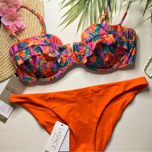 L*Space x Vix 🧡 Ruffle Underwire Monet Luiza Bikini Top | Camacho Bottom